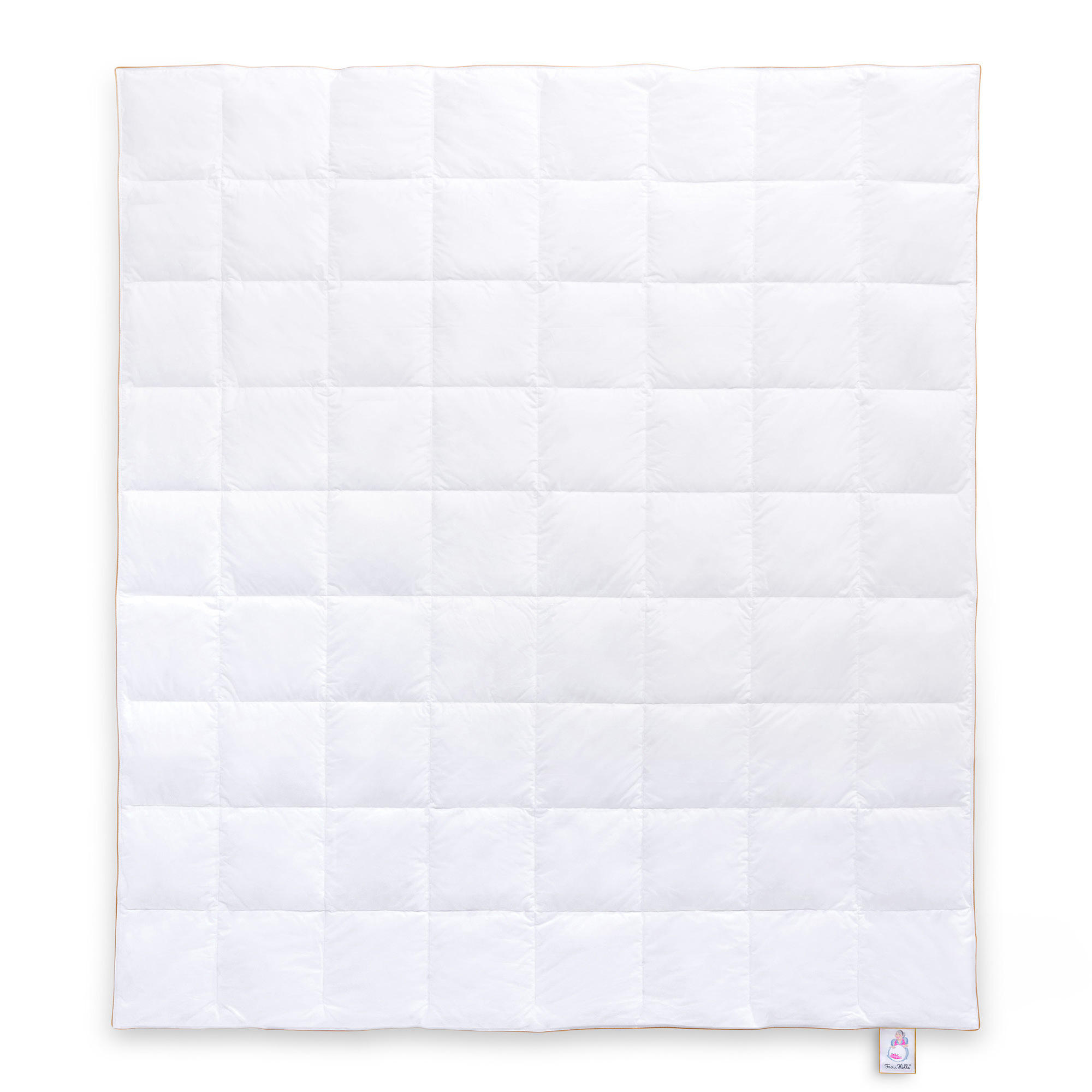 GANZJAHRESBETTDECKE PRIMA Gänsedaunen medium - Weiß, Naturmaterialien/Textil (200/220cm) - Frau Holle