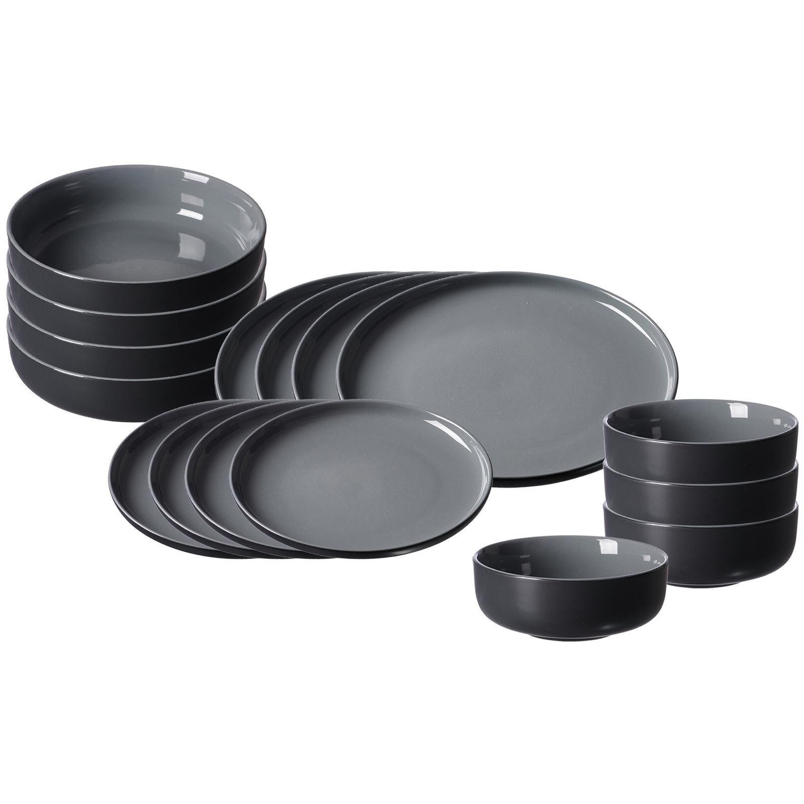 EINSTEIGER-SET Jasper schwarz 16er Set - Schwarz, Keramik (1/1/1cm) - Ritzenhoff Breker