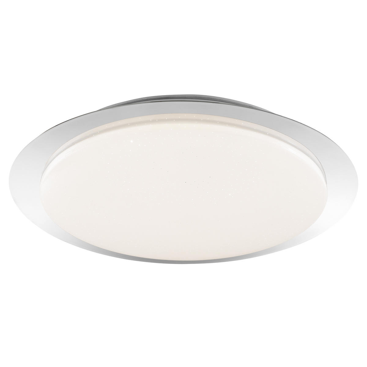 LED DECKENLEUCHTE Vittoria Chromfarben/Weiß 40/40/6,8 cm - Multicolor, Kunststoff (40/40/6.8cm) - Brilliant