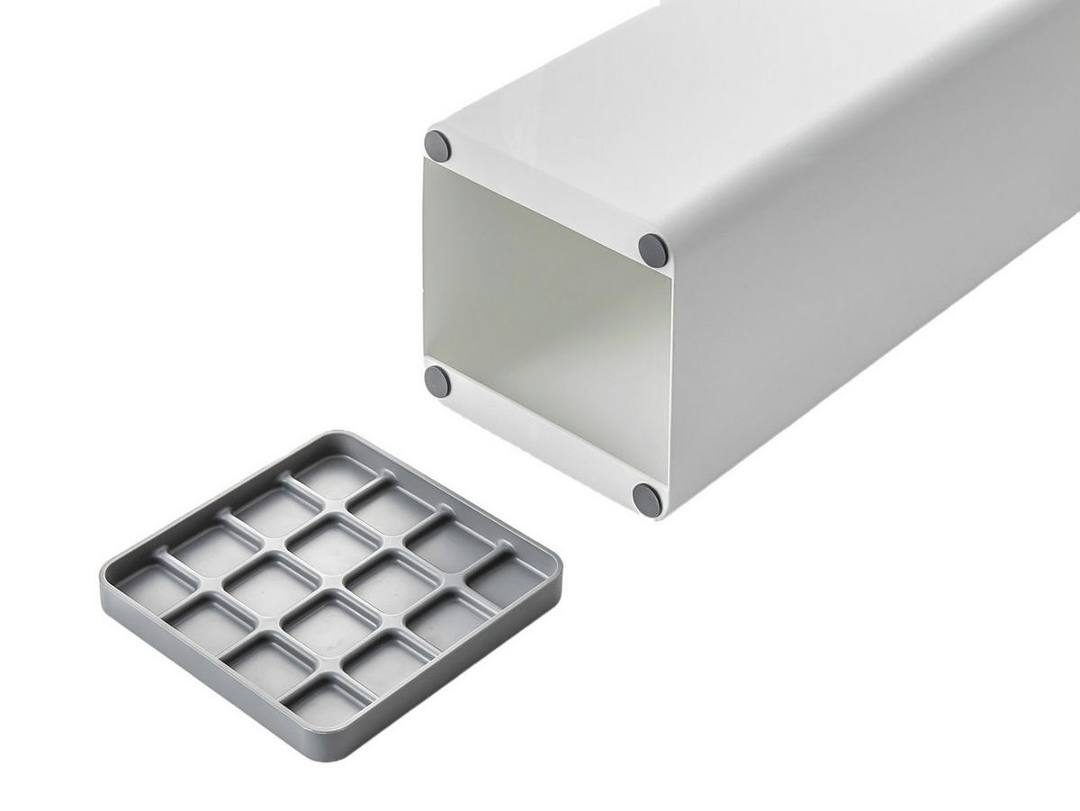 SCHIRMSTÄNDER Smart weiß 15/48/15 cm - Weiß, Metall (15/48/15cm) - Yamazaki