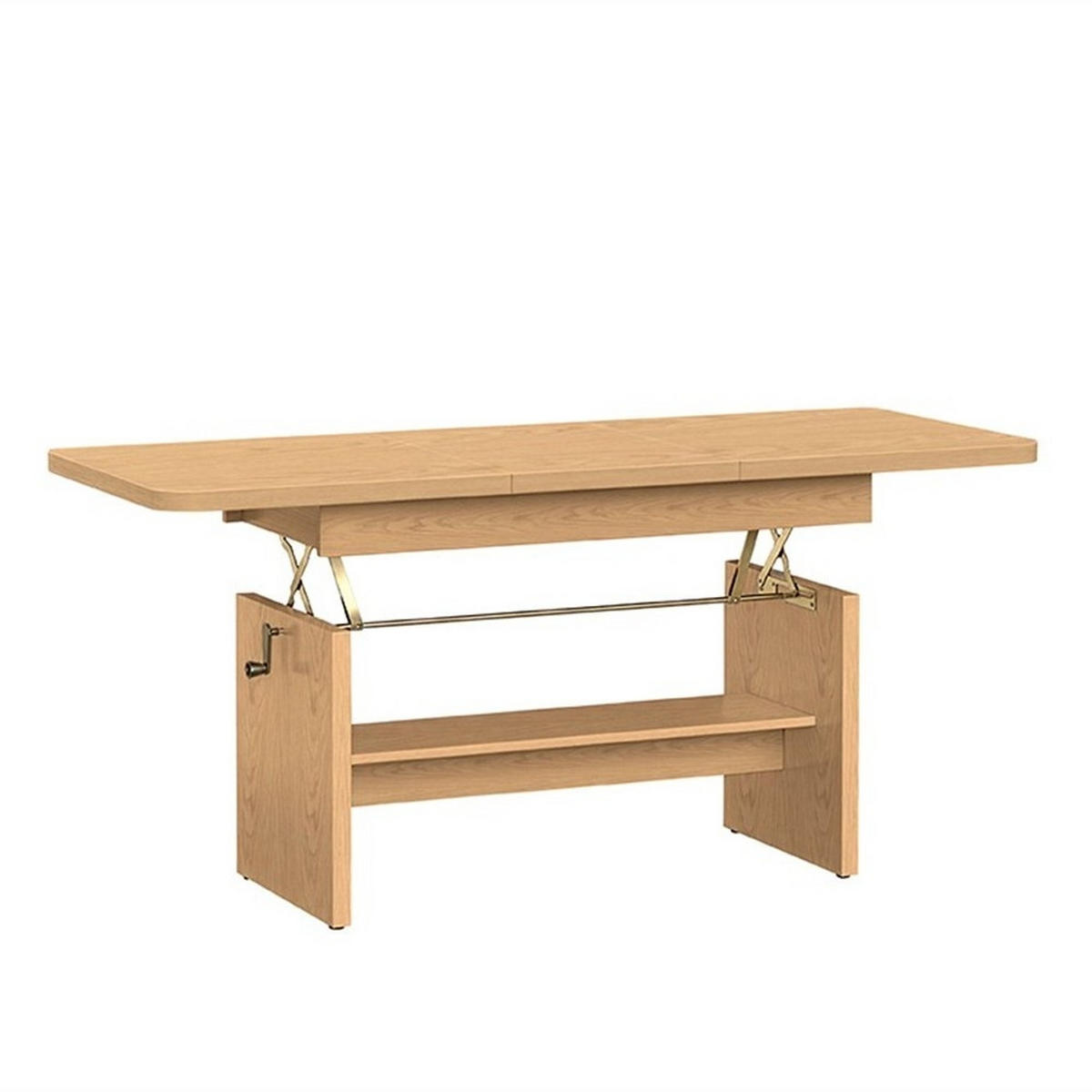 ESSTISCH BRANT Ausziehbar 116 - 156 / 62 x 70 cm - Wildeiche/Eichefarben, Holz (116/62/70cm) - MASSENO