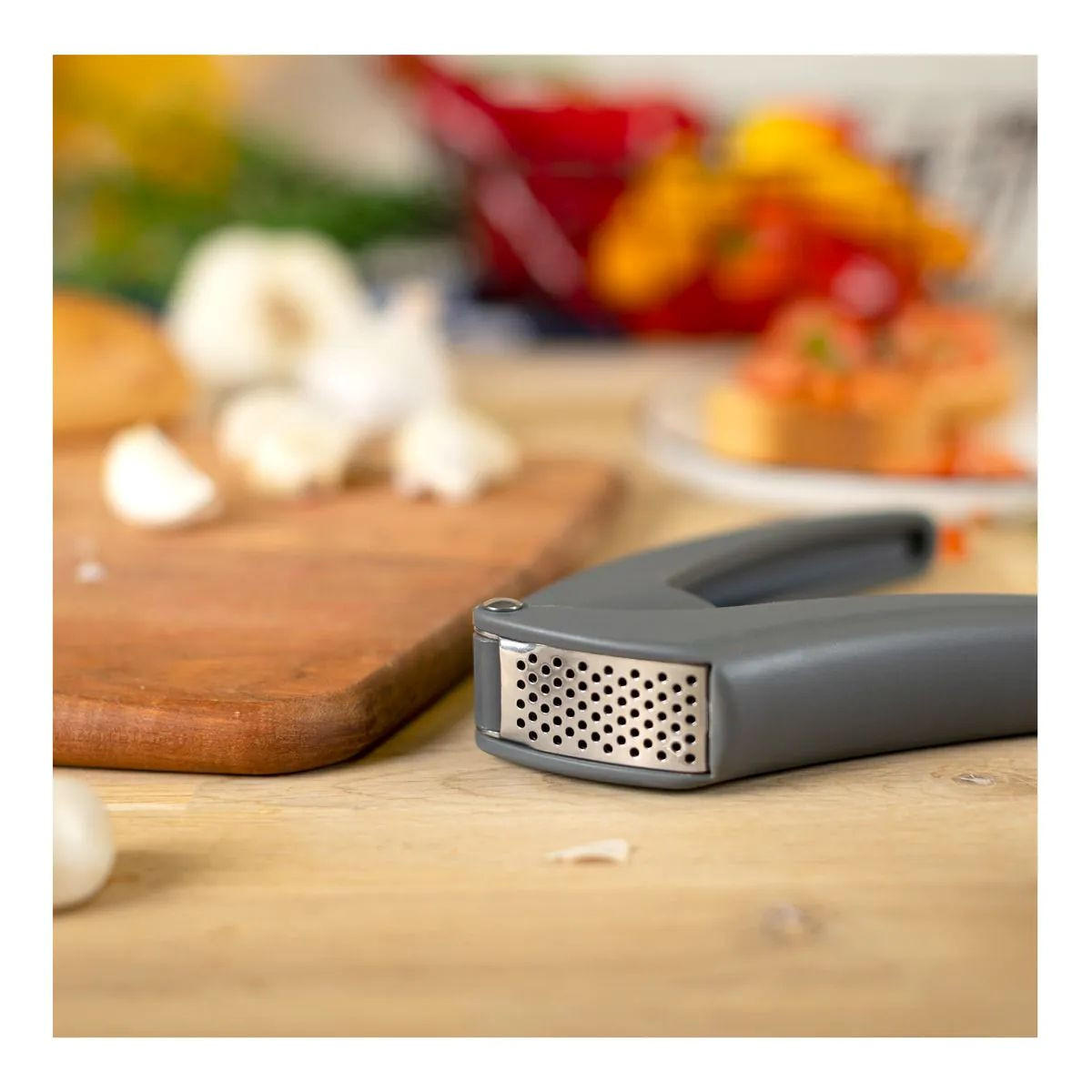 KNOBLAUCHPRESSE Easy Clean grau - Grau, Metall (16.8cm) - Kuhn Rikon