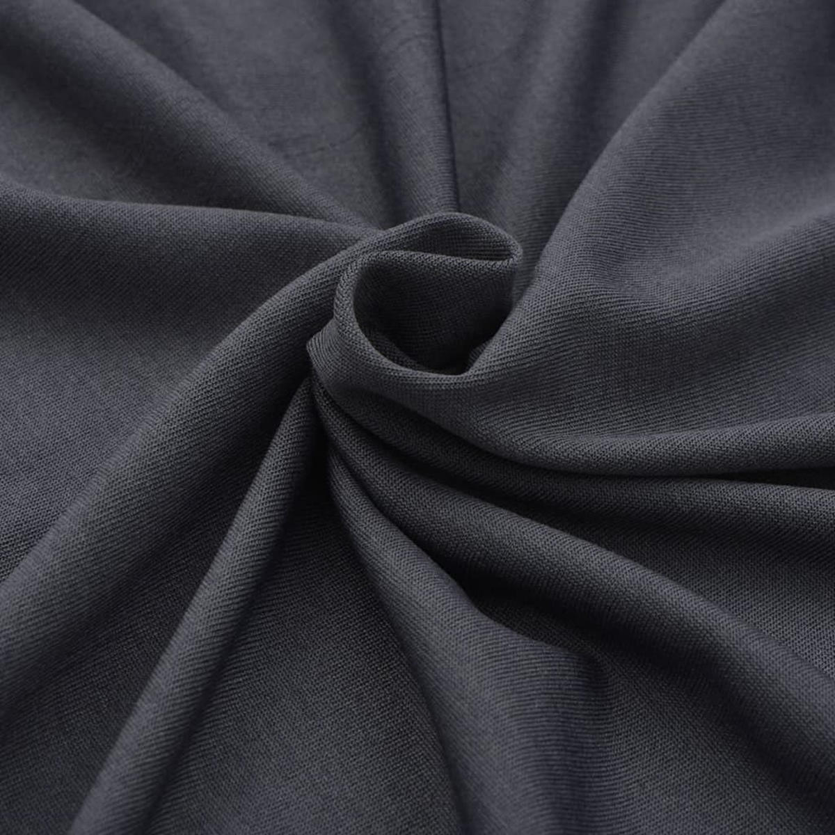 TISCHHUSSE Stretch 2er-Set Afau 243x76x74 cm Anthrazit - Anthrazit, Textil (243/76cm) - DELUKE