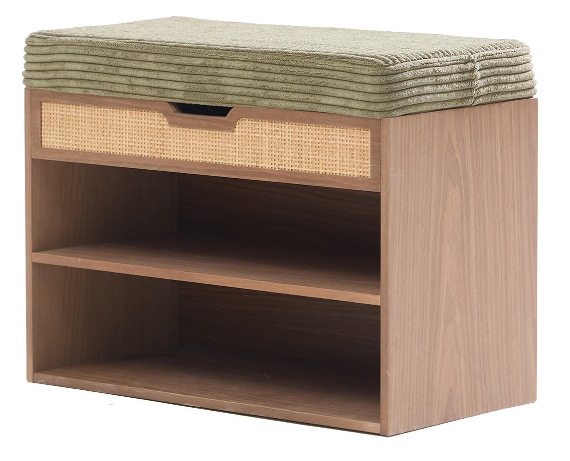 SCHUHSCHRANK Holz Grün - Grün, Holz (60/44/30cm) - Nordlys
