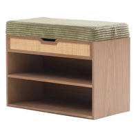 SCHUHSCHRANK Holz Grün - Grün, Holz (60/44/30cm) - Nordlys