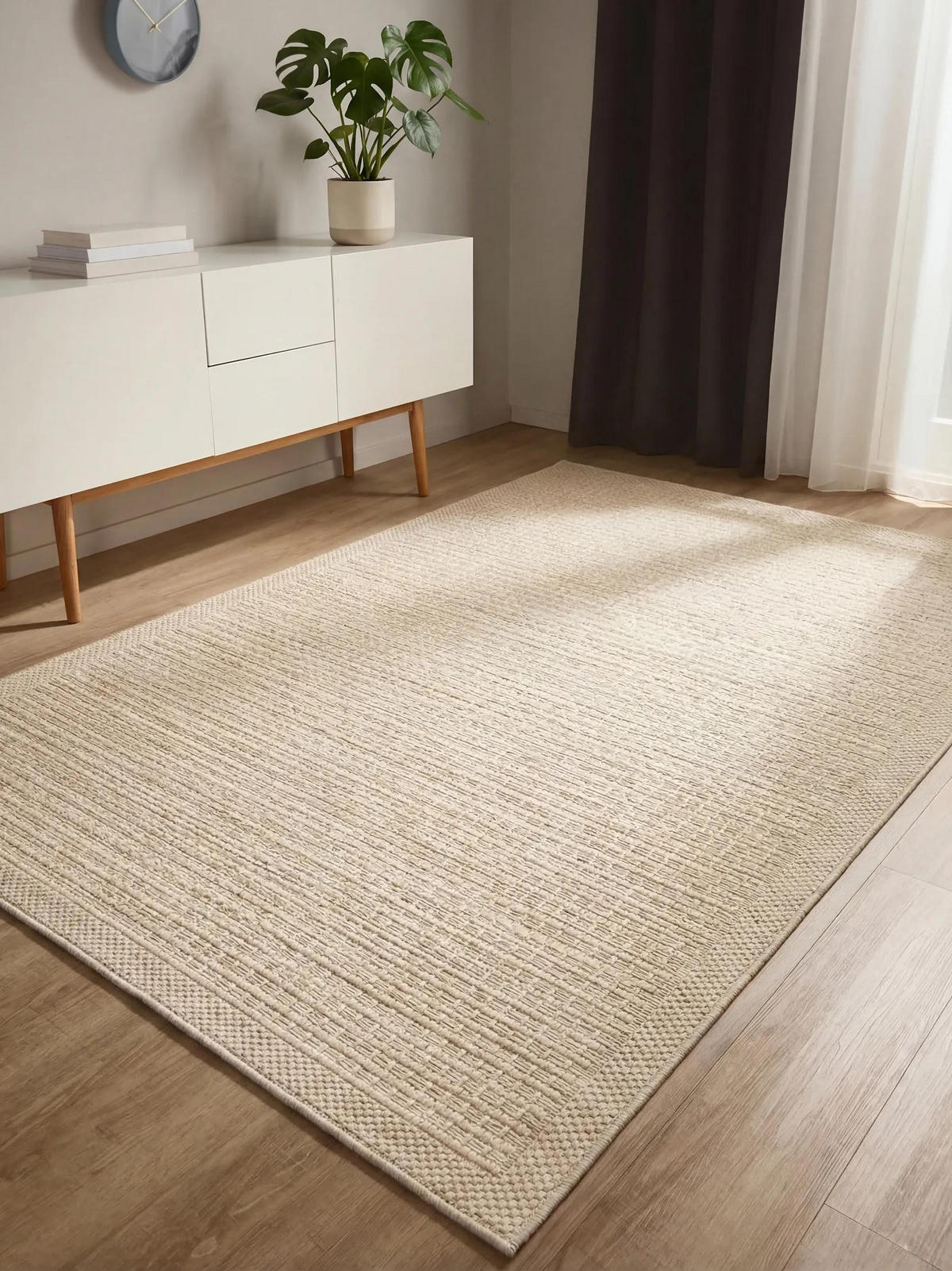 OUTDOORTEPPICH Iowa Cream 160/230 cm - Creme, Kunststoff/Textil (160/230cm) - benuta