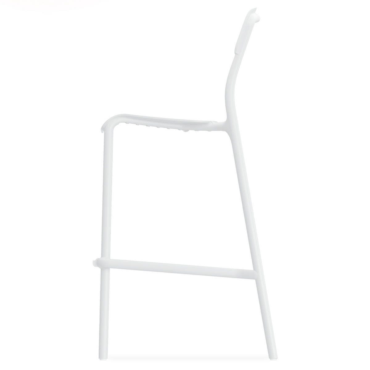 GARTENHOCKER GALIO, Hochhocker, 2-er Set - Weiß, Kunststoff (52/107.5/54.5cm) - KONSIMO®