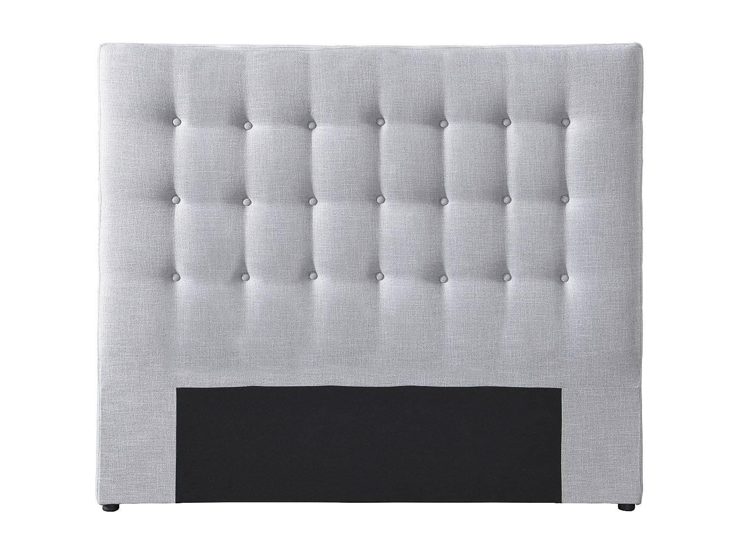 Vente-Unique Bettkopfteil Hellgrau 164.5x125x9.5 cm