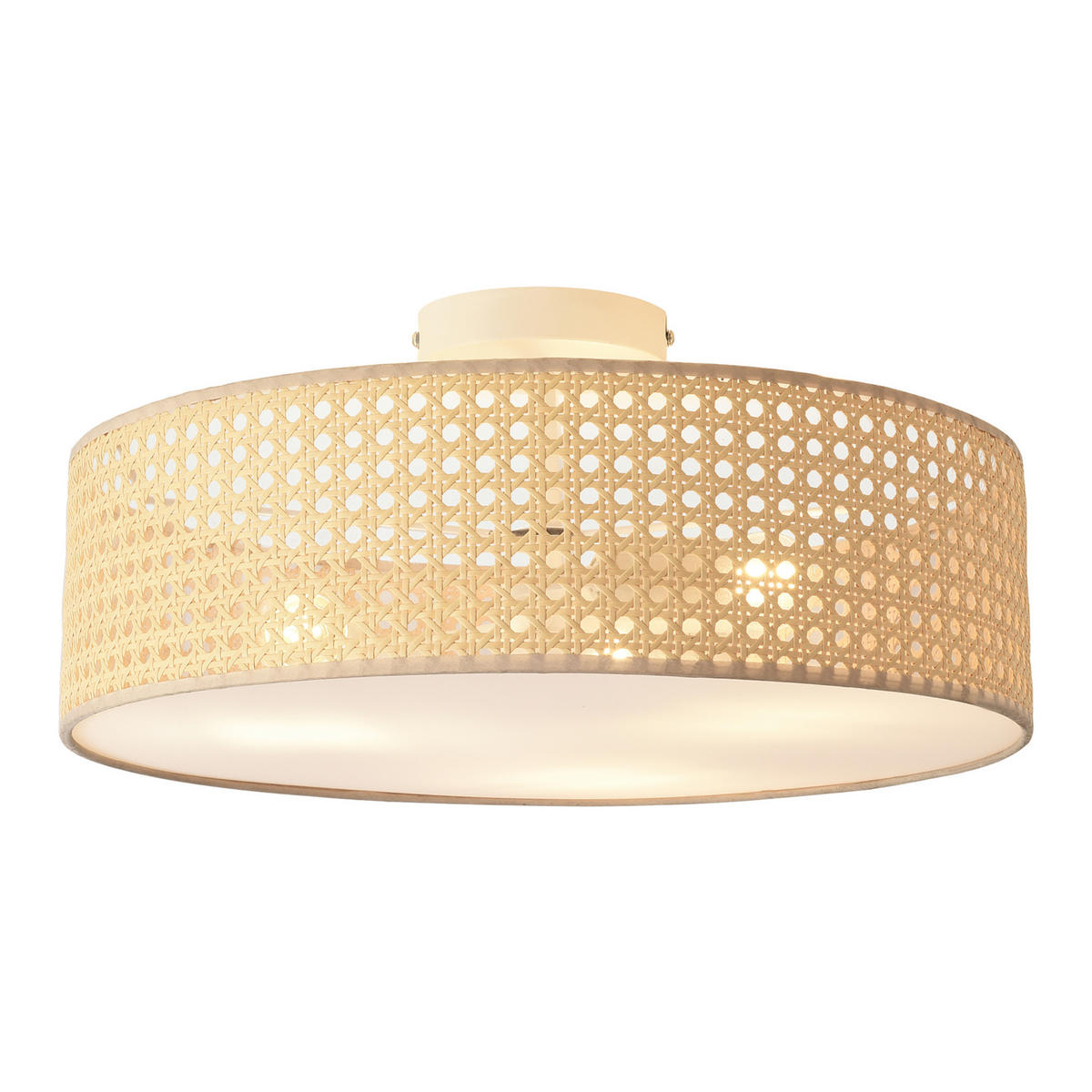 DECKENLEUCHTE Ascot - Beige, Kunststoff (45/45/20cm) - lux.pro