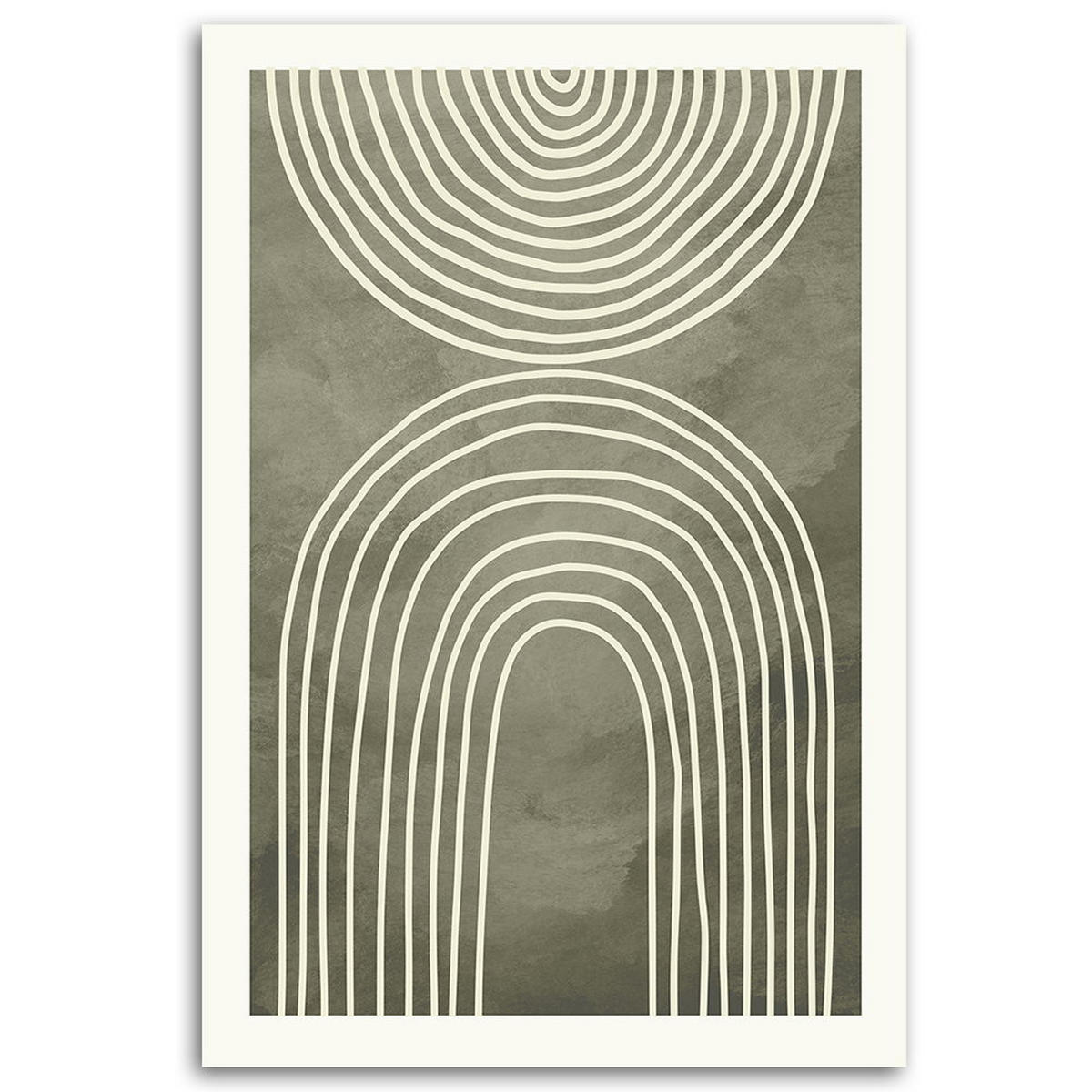 KUNSTDRUCK Grün 60/90 cm - Grün, Textil (60/90cm) - KUNSTLOFT