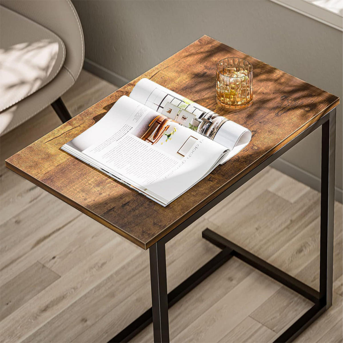 COUCHTISCH, braun 55/35/65 cm - Dunkelbraun, Holzwerkstoff (35/55/65cm)