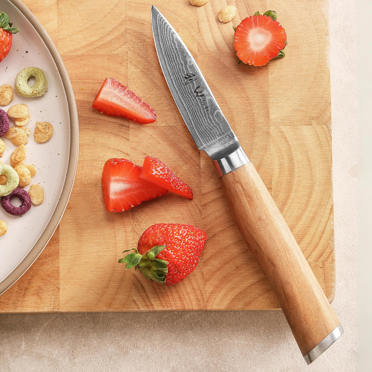 OFFICEMESSER 8,5 cm - Braun, Holz/Metall (20cm) - Wakoli