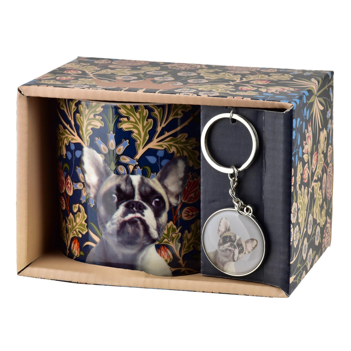 HRNEK Buldog Francouzský, porcelán - tmavě modrá, keramika (0.38L) - Mondex