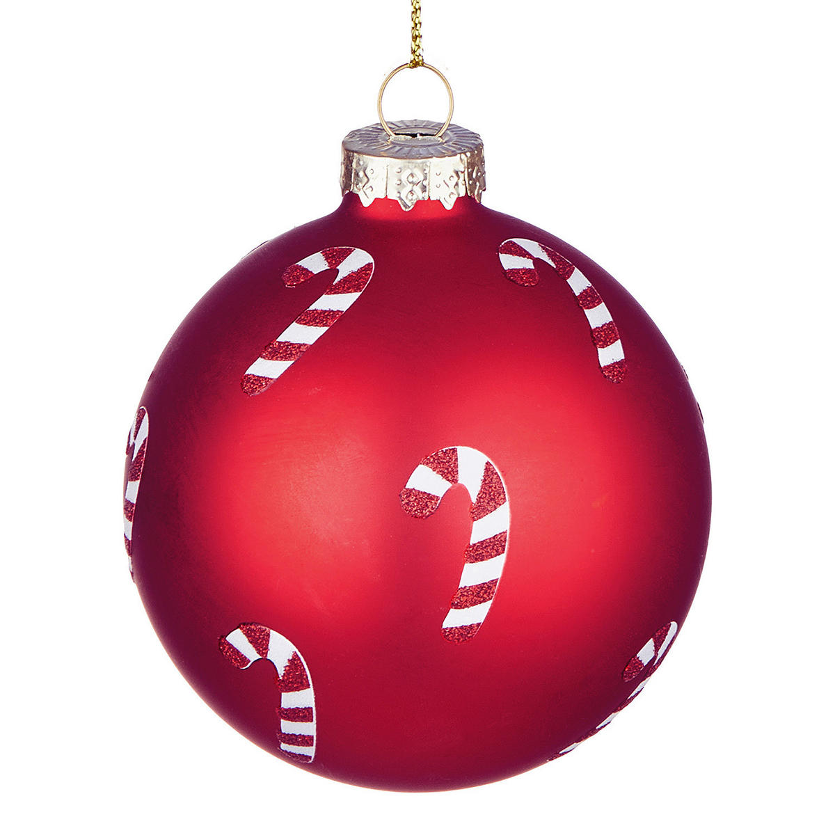 CHRISTBAUMKUGEL Hang On Candy Cane - Rot, Glas (8/1/8cm) - Butlers