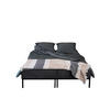 BETT MOOKA 4in1-Multifunktions-System Stoff Velo Schwarz - Schwarz, Holz (160/200cm) - Kaiser Möbel
