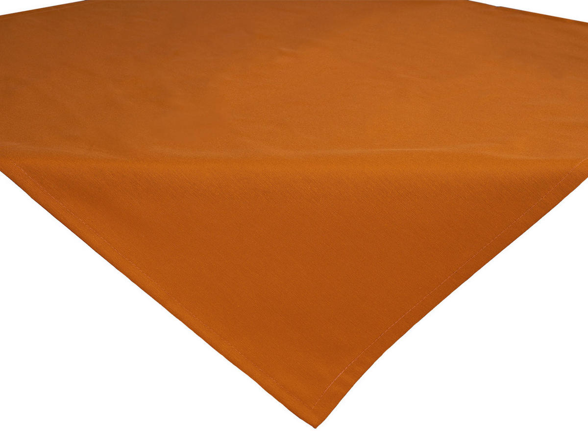 MITTELDECKE Wunschton sanddorn-orange 80/80 cm - Orange, Textil (80/80cm) - beties Heimtextil