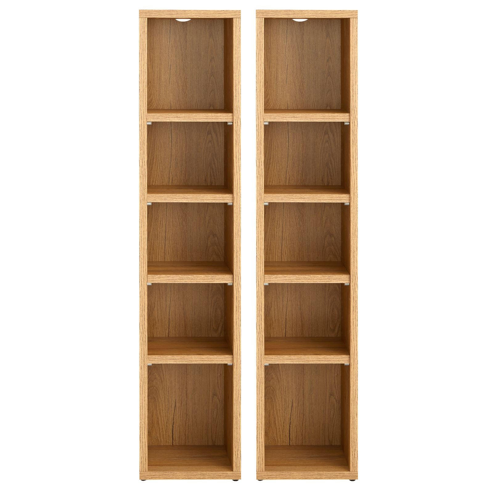 CD/DVD- REGAL CHART - Wildeiche, Holzwerkstoff (20/186/17cm) - CARO-Möbel