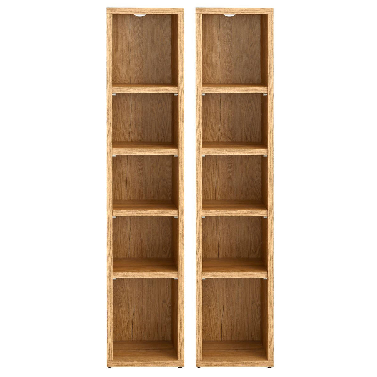 CD/DVD- REGAL CHART - Wildeiche, Holzwerkstoff (20/186/17cm) - CARO-Möbel