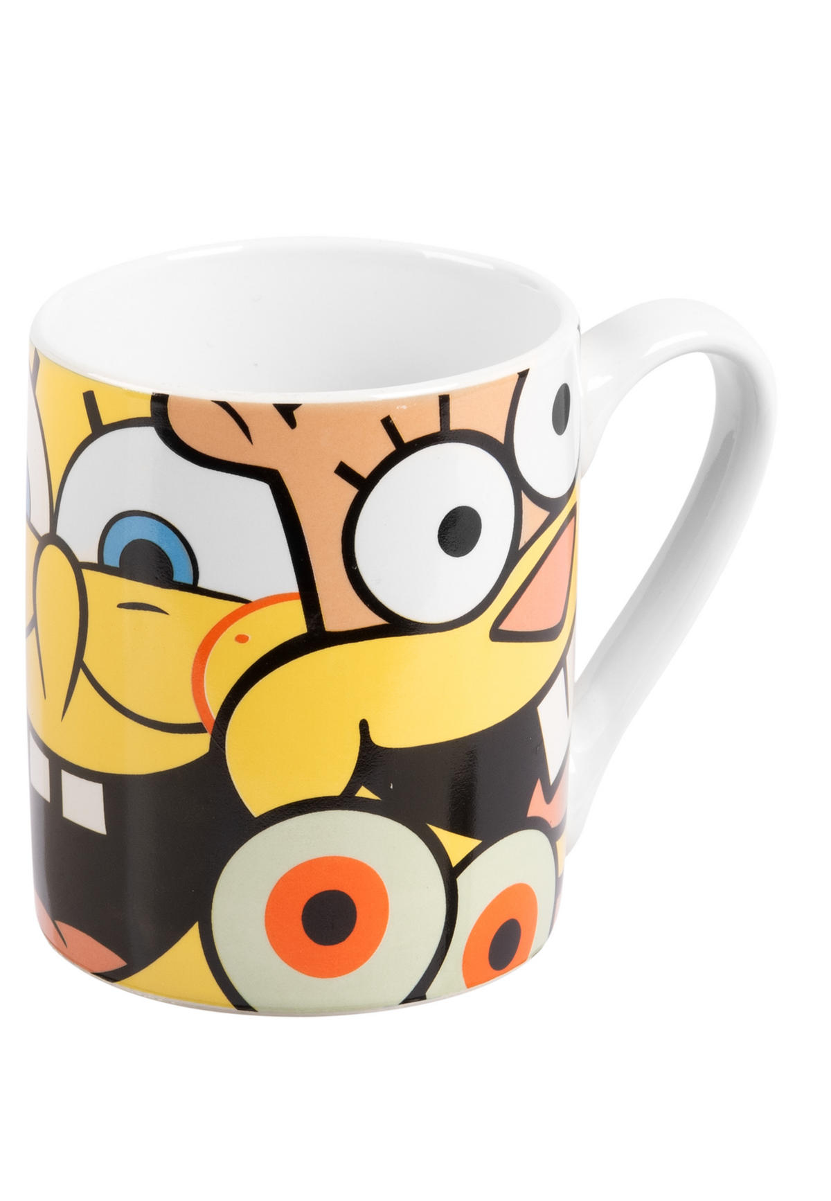 FRÜHSTÜCKSSET Spongebob Schwammkopf Mehrfarbig 3-teilig - Multicolor, Keramik (23.8/11.2/23.3cm)