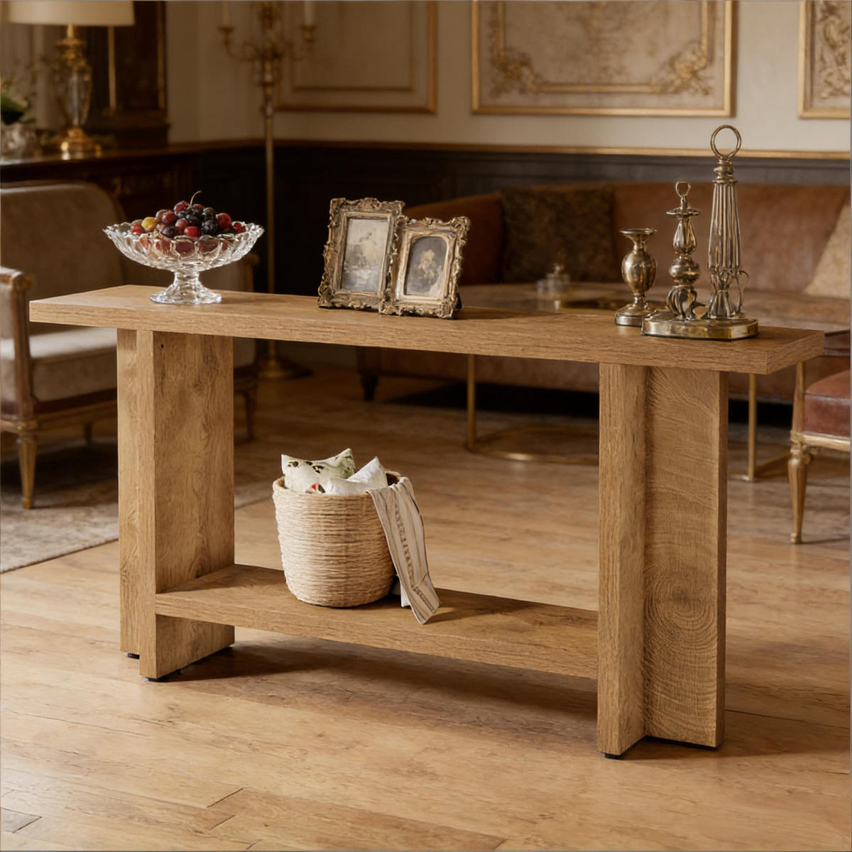 KONSOLENTISCH Brown 150/30/80 cm - Braun, Holzwerkstoff (30/150/80cm) - PANGIVO