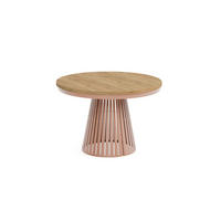 ESSTISCH Cone Bis - Honigeiche/Kupferfarben, Holzwerkstoff/Metall (120/120/76cm) - Meblini