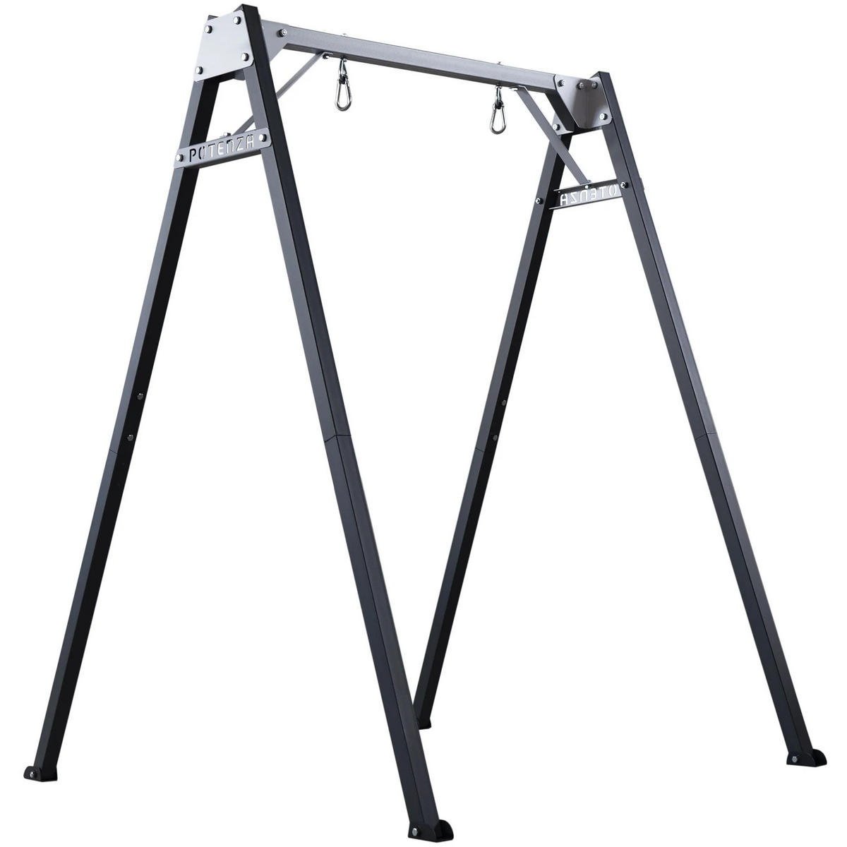 SCHAUKELGESTELL für den Garten für Kinder Feuerverzinkt Metall - Graphitfarben, Metall (143/173cm) - Potenza
