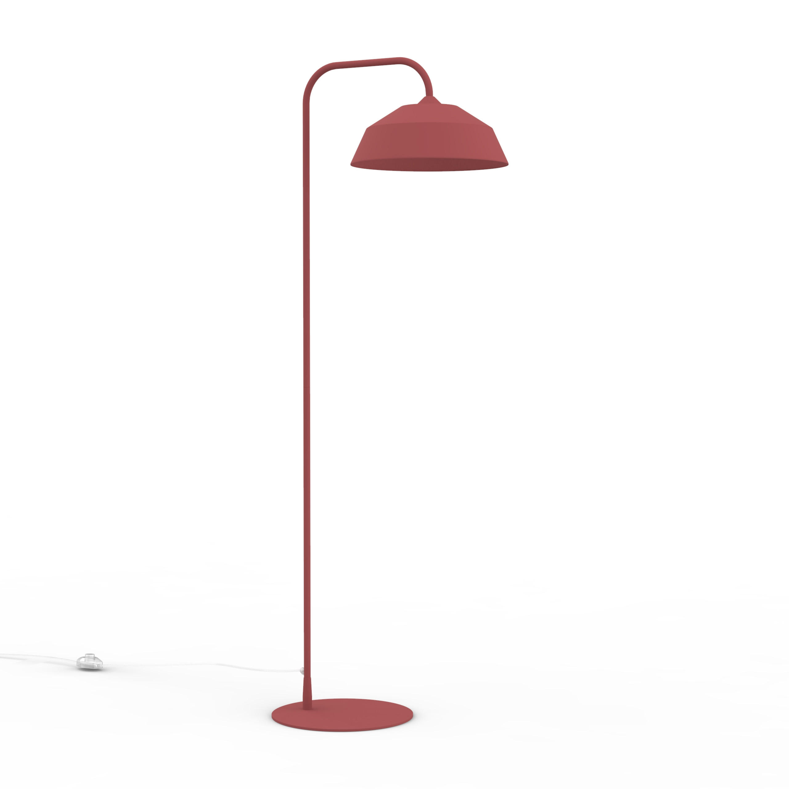 STEHLEUCHTE Tokyo - Rot, Metall (35/35/165cm) - Lumicom