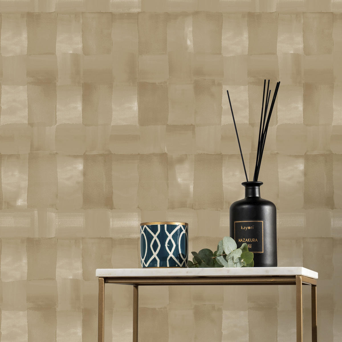 VLIESTAPETE - Koiya Gold - Goldfarben, Papier/Kunststoff (52/1000cm) - Graham & Brown