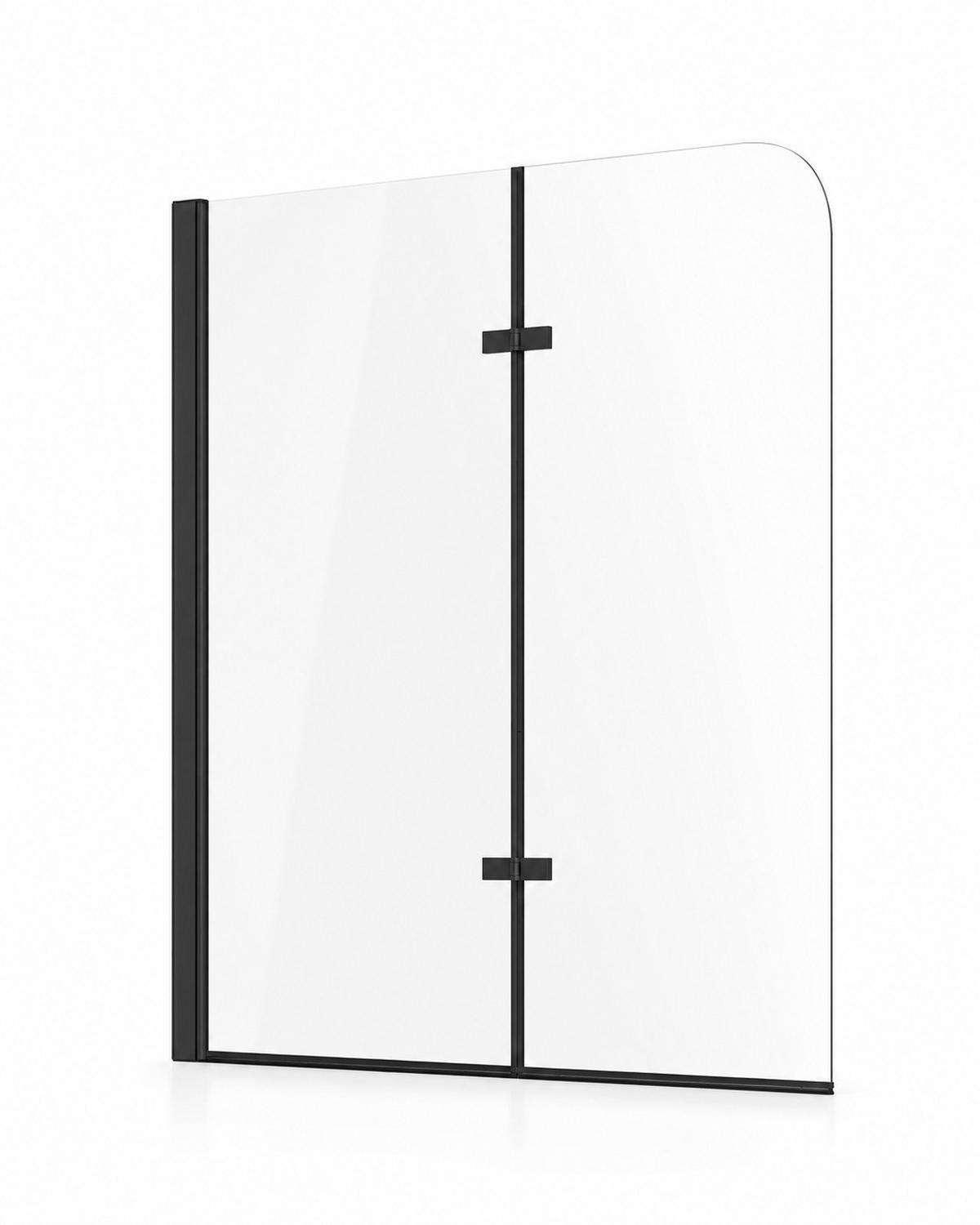 KADNA ZAŠČITA Austin 2 delov črna - 100 x 140 cm - črna, steklo (100/140cm) - Badplaats