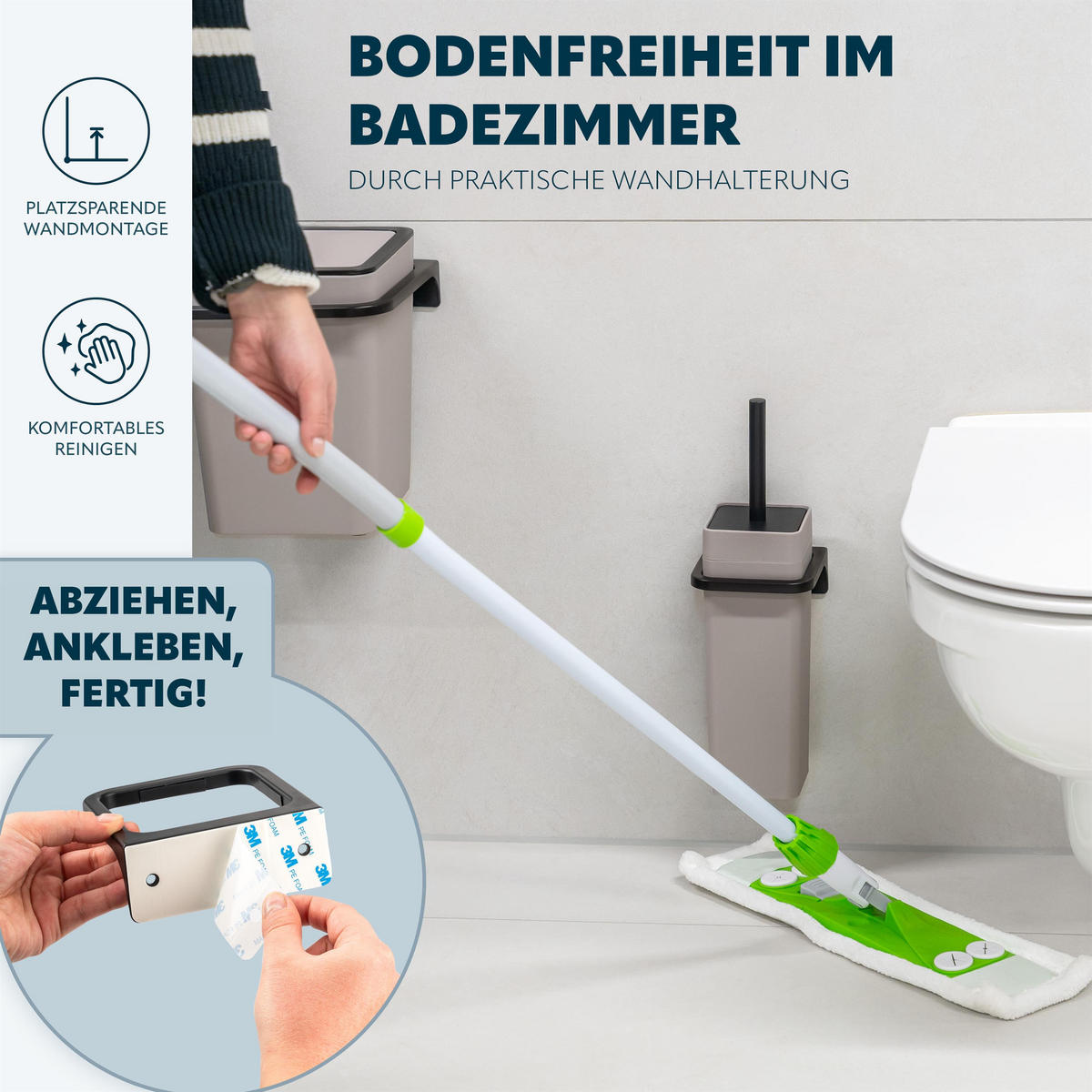 WC-GARNITUR SAVONA, taupe, Kunststoff - Taupe, Kunststoff (12/36.5/13cm) - bremermann