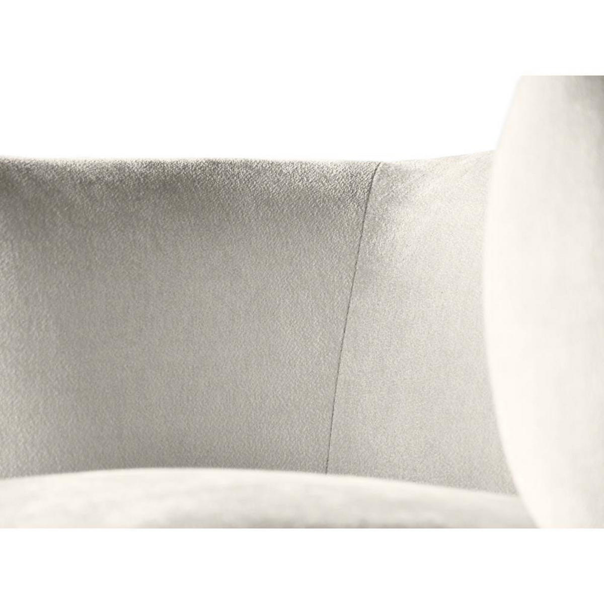 SESSEL Nori beige velour - Beige/Schwarz, Kunststoff/Textil (75/68/72cm) - Beautysofa