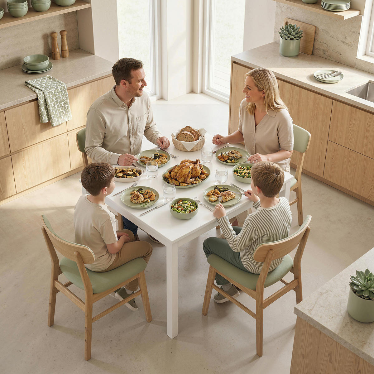 ESSTISCH ausziehbar DE-08430 80-120 cm für 4-6 Personen Natur - Weiß, Holzwerkstoff (120/70/74cm) - ComfortXL