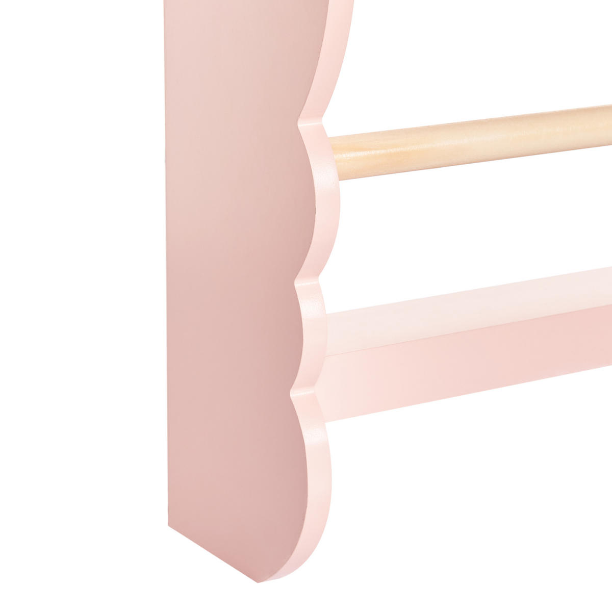 WANDREGAL Rigolet 80 cm Rigolet - Pink/Braun, Holzwerkstoff (43/80/14cm) - Beliani