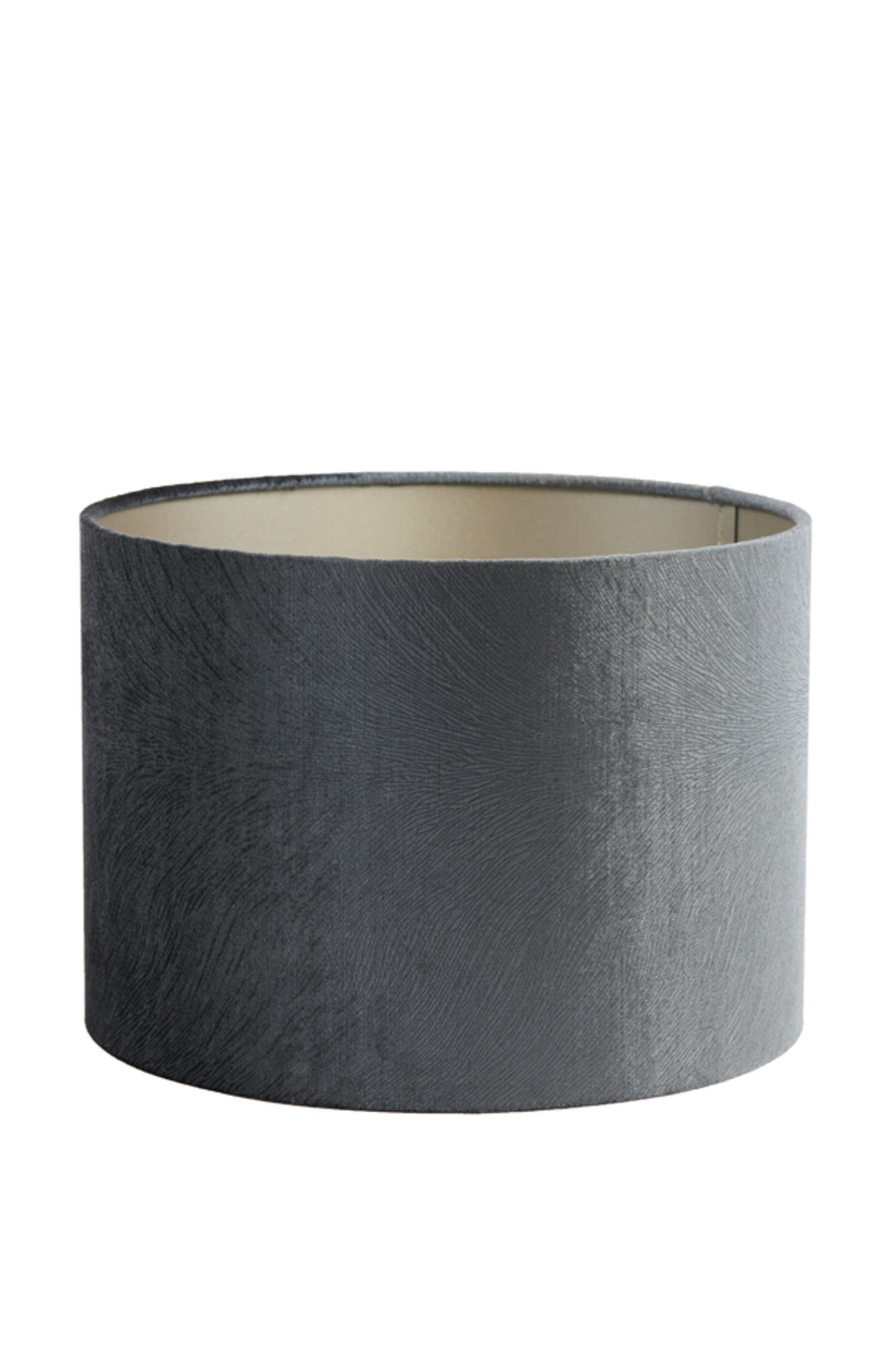 LAMPENSCHIRM Lubis Grau Ø20/15 cm - Grau, Textil (20/20/15cm) - Light & Living