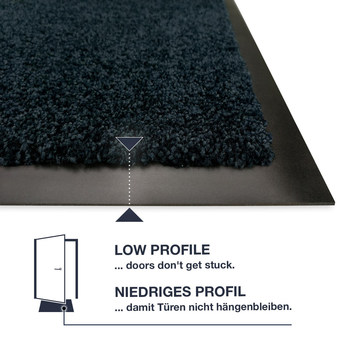 FUSSMATTEN FÜR INNEN & AUßEN TÜRMATTE - Schwarz, Textil (50/70cm) - WohnDirect