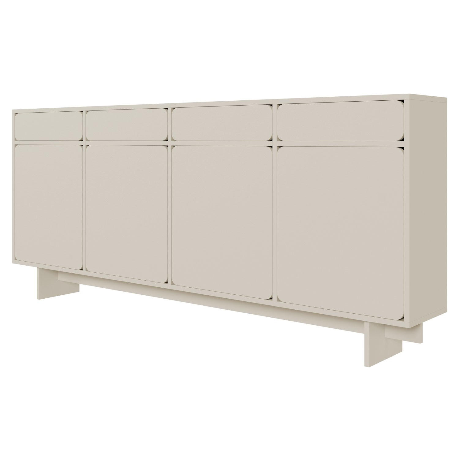 SIDEBOARD Wuwu Greige 200 cm - Taupe, Holzwerkstoff (200/88/35cm) - Selsey