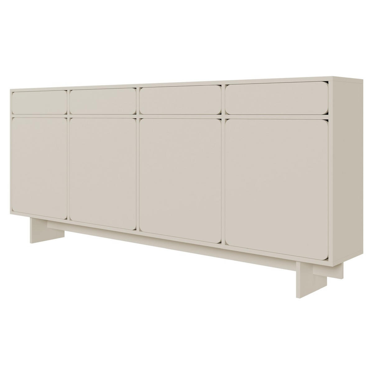 SIDEBOARD Wuwu Greige 200 cm - Taupe, Holzwerkstoff (200/88/35cm) - Selsey