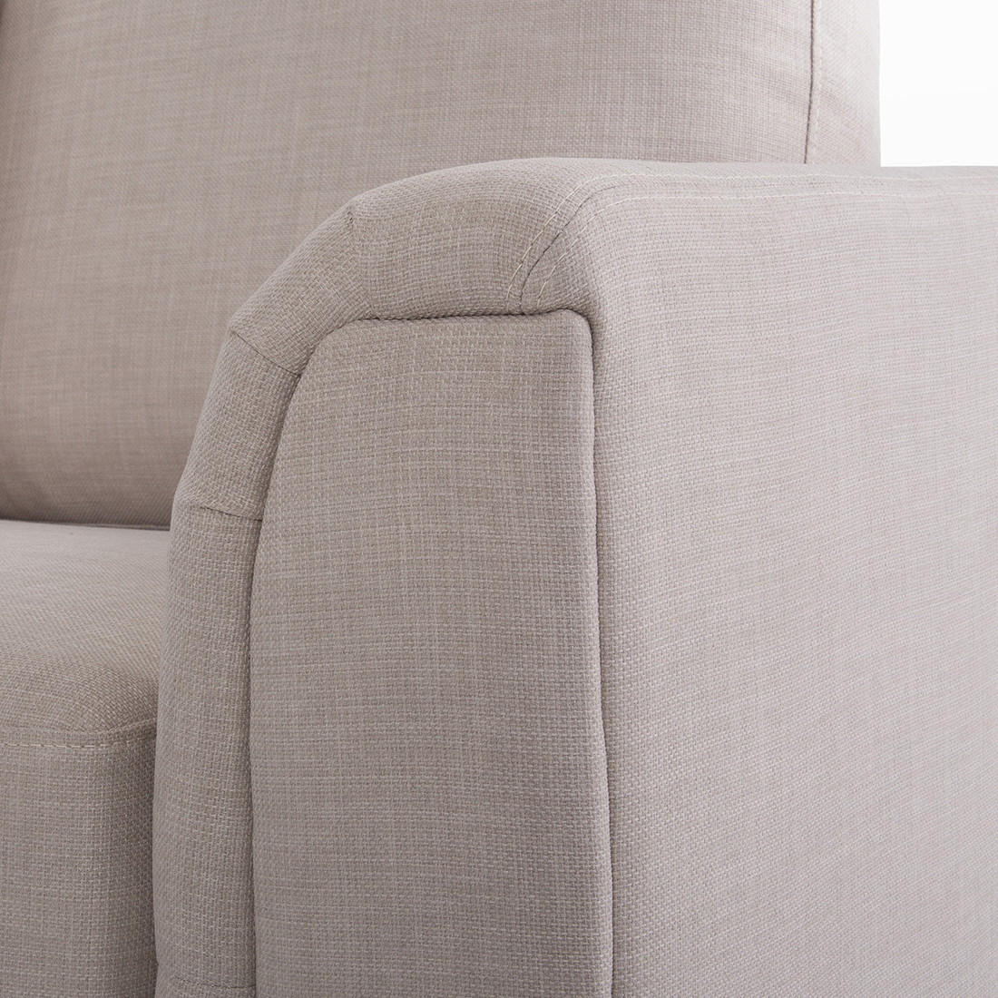 Beliani 4-Sitzer-Ecksofa Beige 270x151 cm