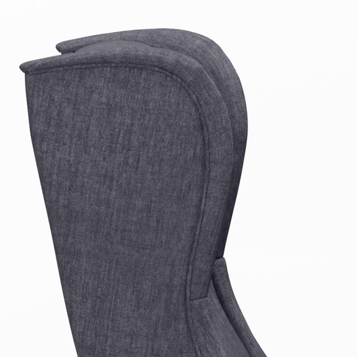 OHRENSESSEL Luno Grau Stoff ES-2 - Naturfarben/Grau, Holz/Textil (62/101/80cm) - Jana