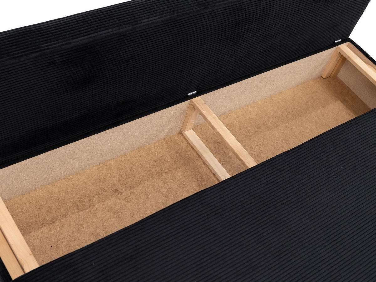 SCHLAFSOFA Dover Cord mit Polsterhocker - Chromfarben/Rosa, Holz/Kunststoff (192/80cm) - MIRJAN24