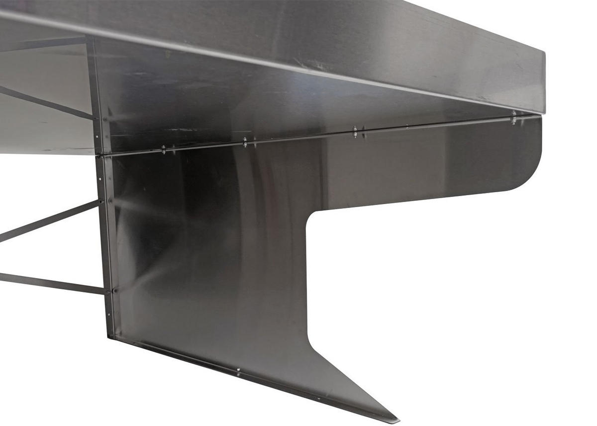 MÄHROBOTER-GARAGE XL mit Pflanzkasten 47x70x100cm Metall Edelstahl - Anthrazit, Metall (70/47/100cm) - PROREGAL