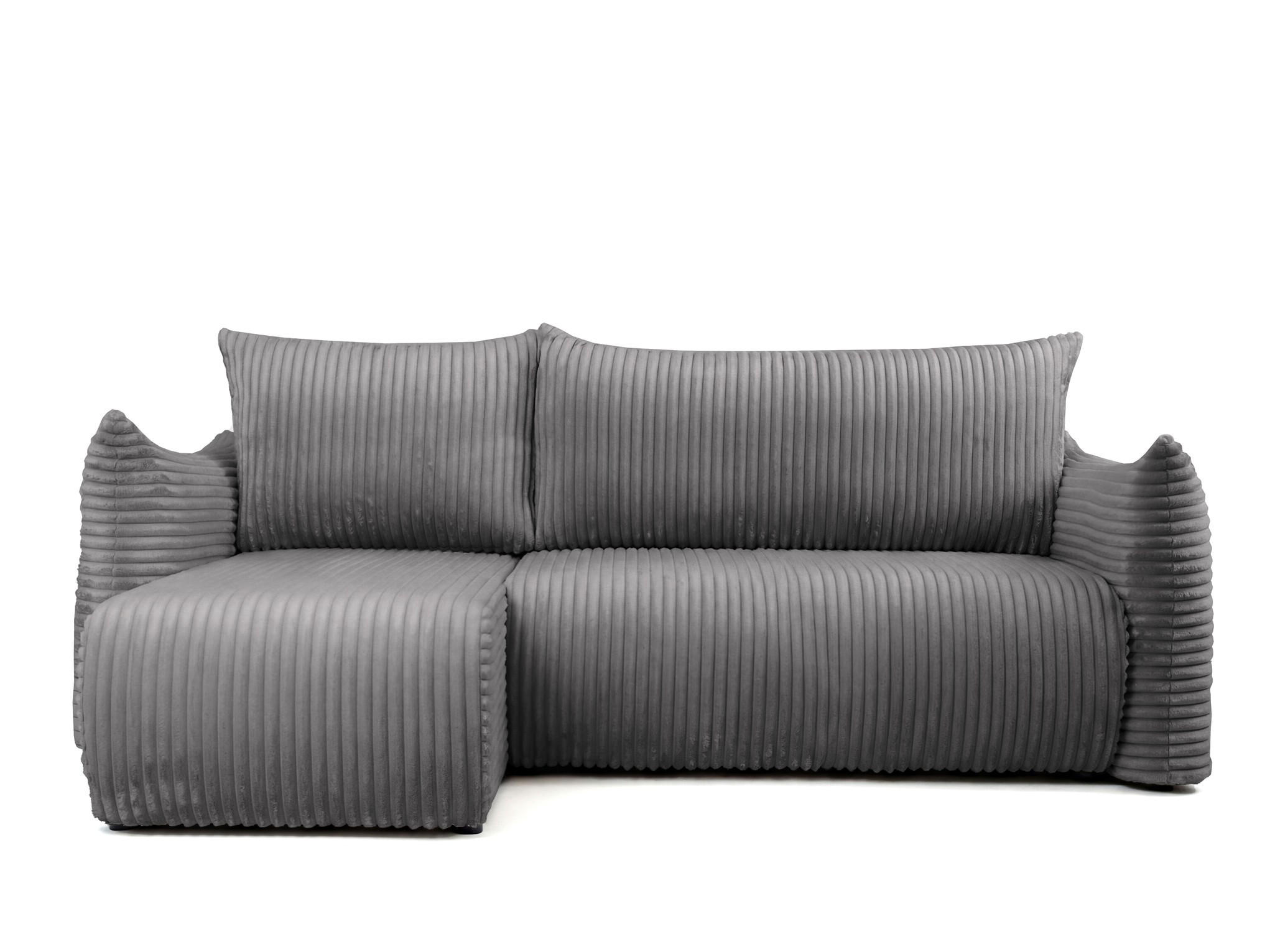 Fun Möbel Ecksofa Dunkelgrau 226x154 cm