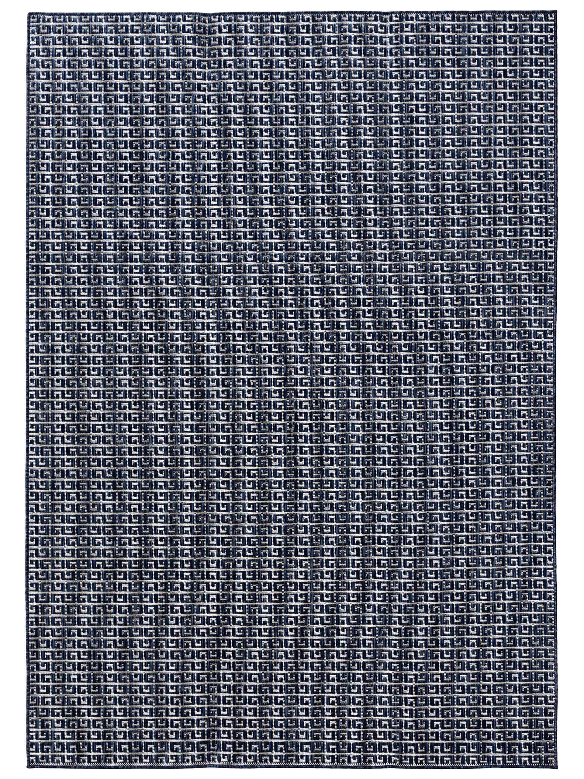 OUTDOORTEPPICH Lou Blau 160x230 cm - Blau, Kunststoff (160/230cm) - benuta