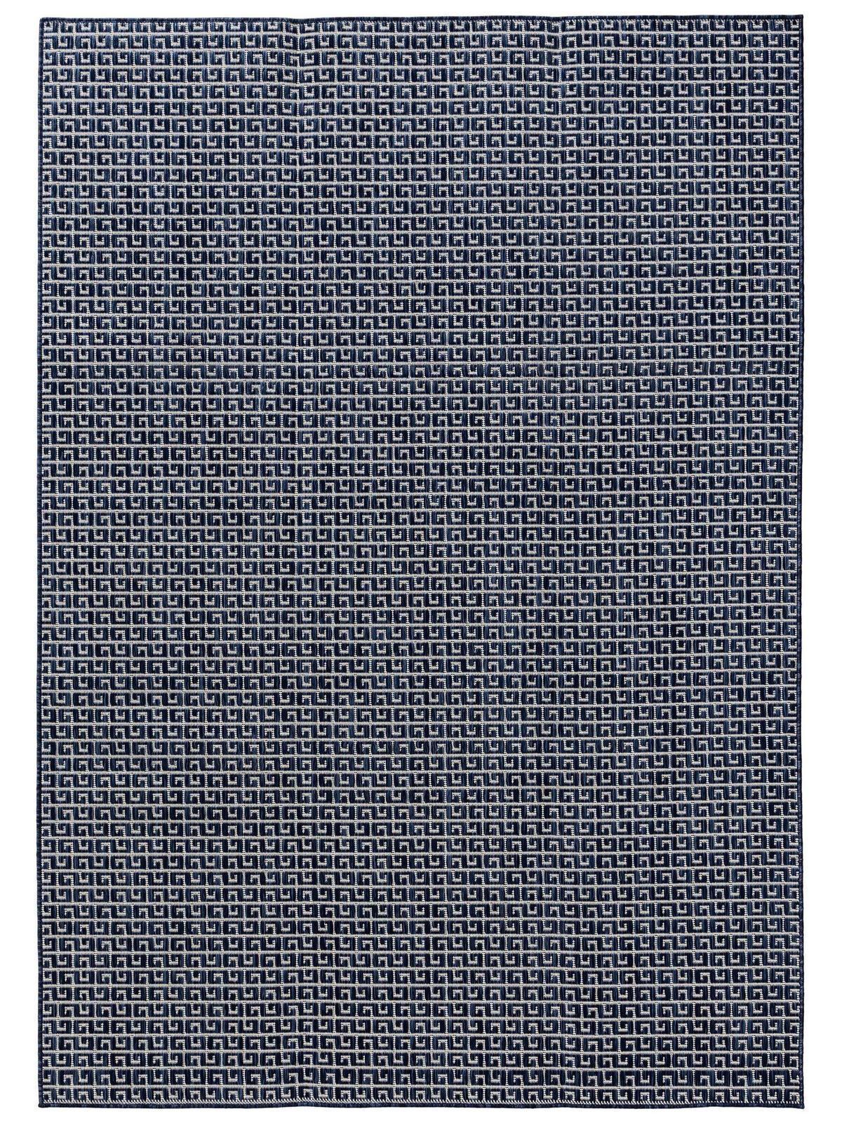 OUTDOORTEPPICH Lou Blau 80x150 cm - Blau, Kunststoff (80/150cm) - benuta