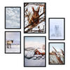 POSTER Set Mit 6 Tiere Im Schnee A3 & A4 Rahmenlos - Klar, Papier (29/3cm) - Nacnic
