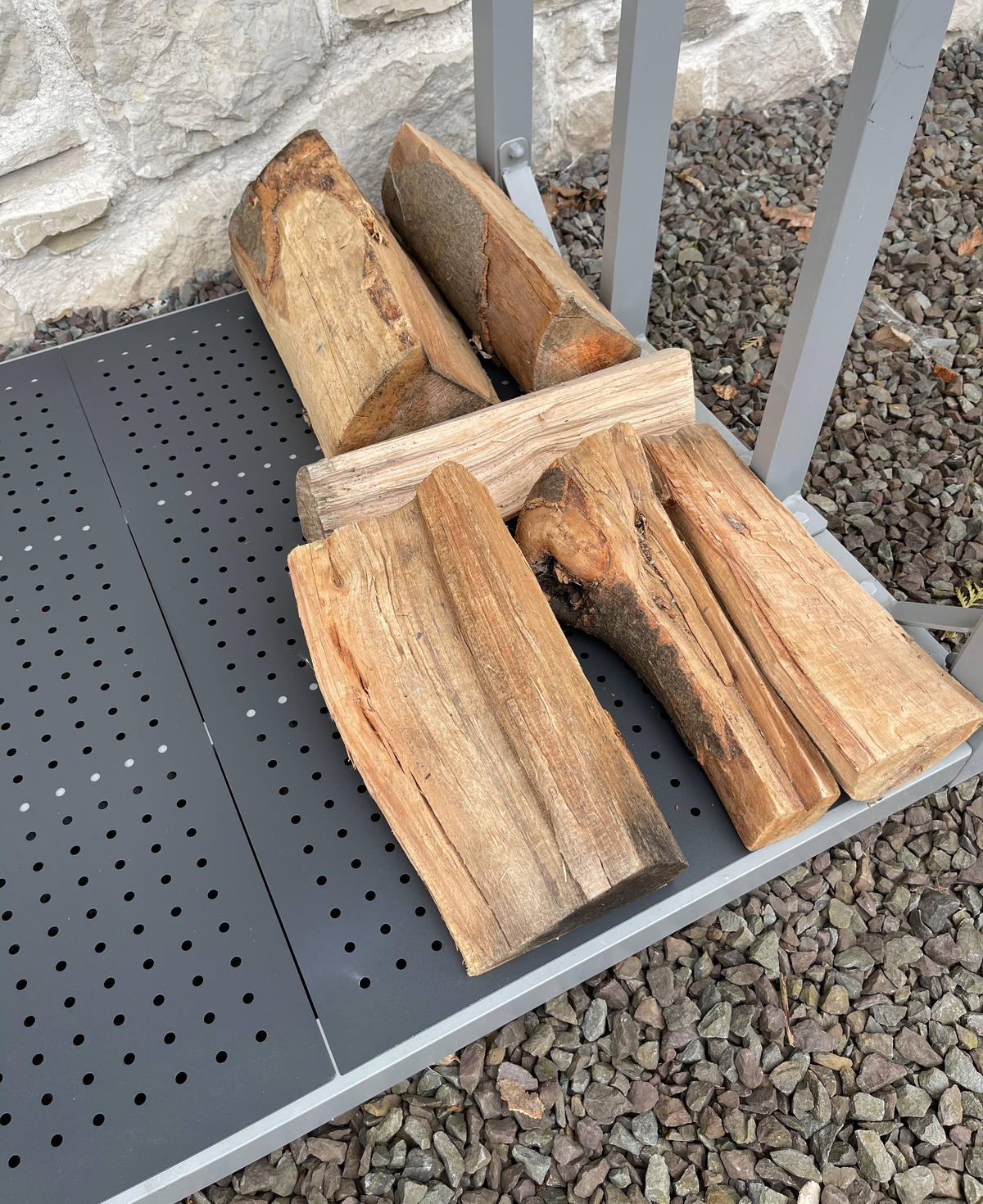 EINLEGEBÖDEN für Kaminholzregale 69x43 cm - Anthrazit, Metall (43/0.5/69cm) - QUICK STAR