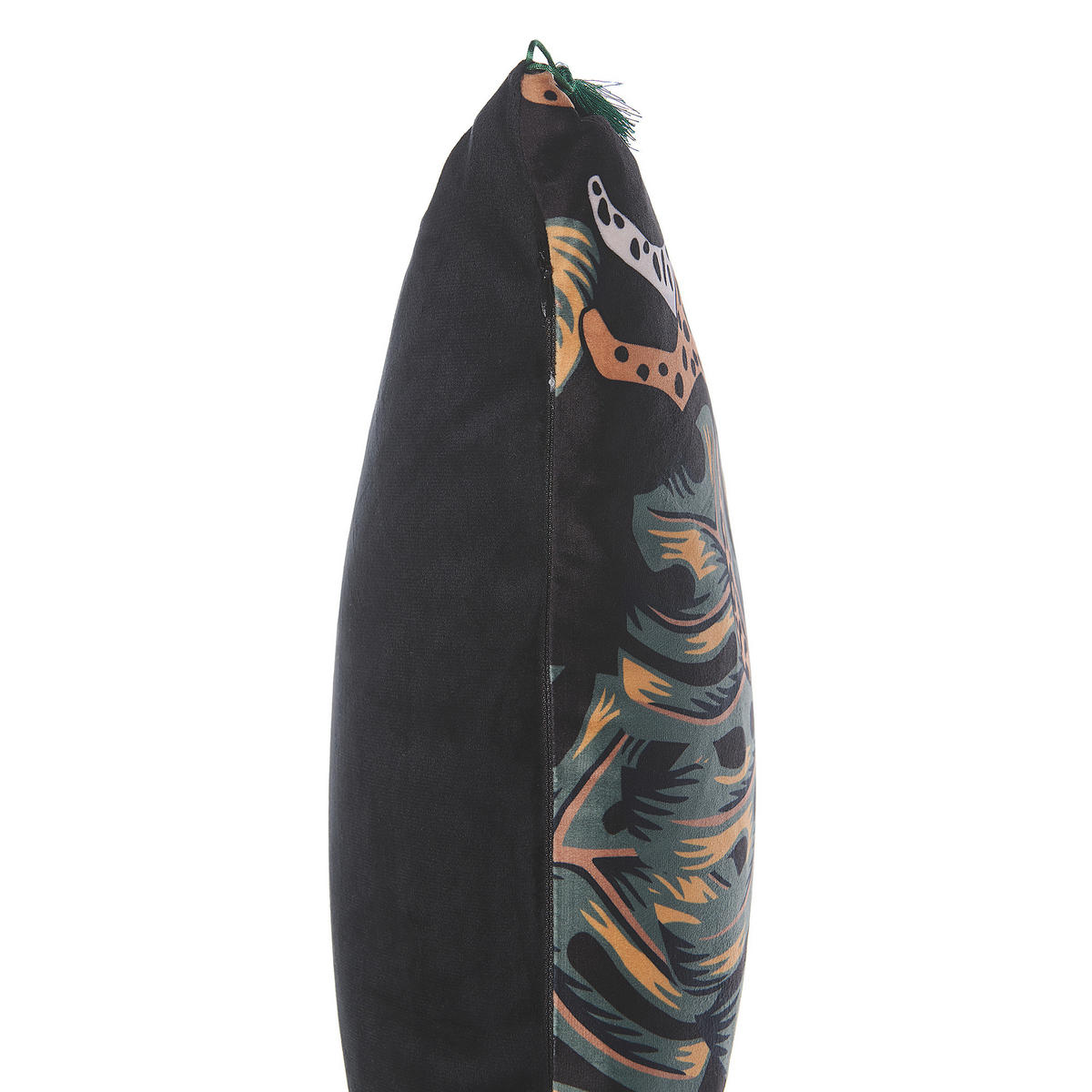 DEKOKISSEN 2er-Set Schwarz 45/45 cm Kuhi - Schwarz, Textil (45/45cm) - Beliani