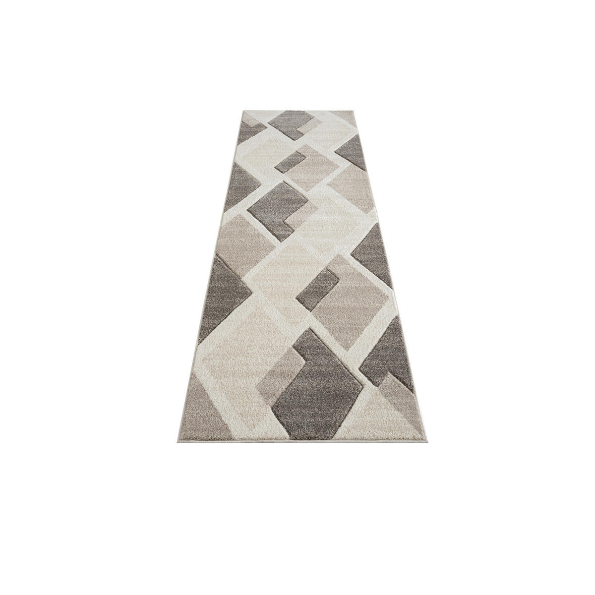 KURZFLOR-TEPPICH Bonito 7167 Braun 80x300 cm - Braun, Textil (80/300cm) - carpet city