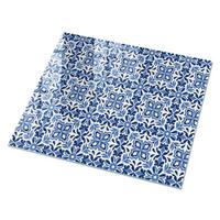 GLASPLATTE 80x60 cm – Blumenmosaik - Beige, Glas (0.4/80/60cm) - ArtPrintCave