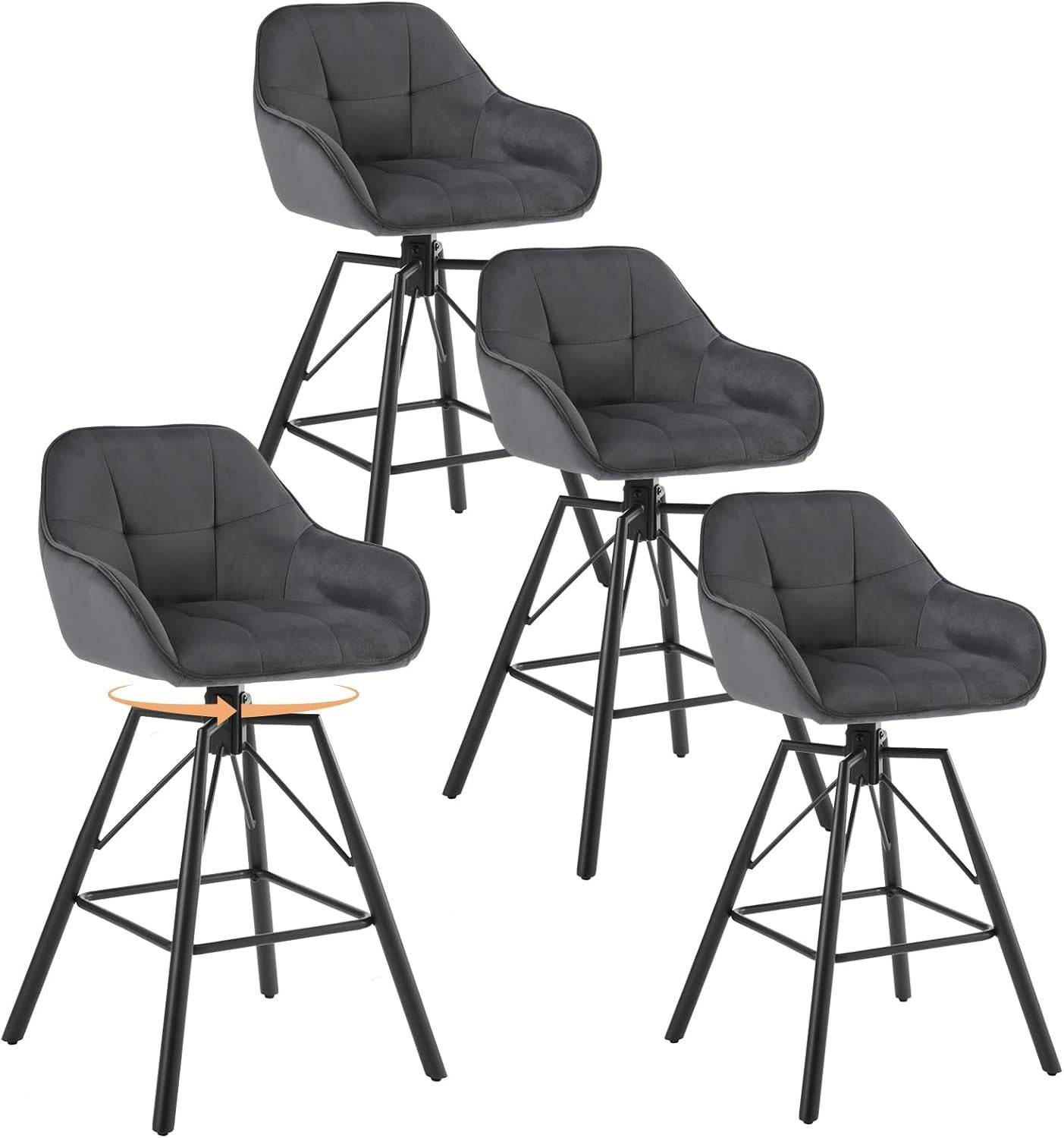 Woltu Barhocker Dunkelgrau 51x94.5x53 cm